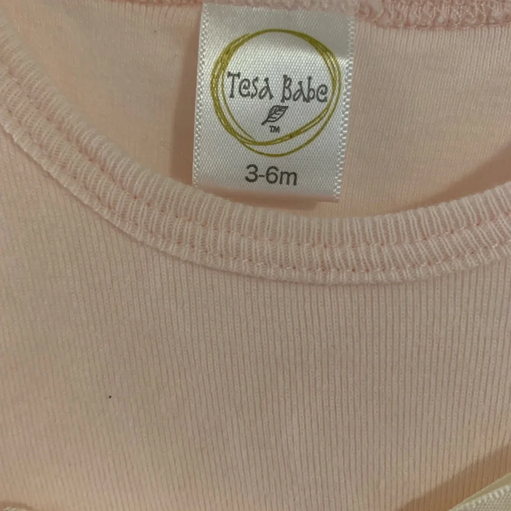 Tess Babe Pink and Lace Onesie Size 3-6 months